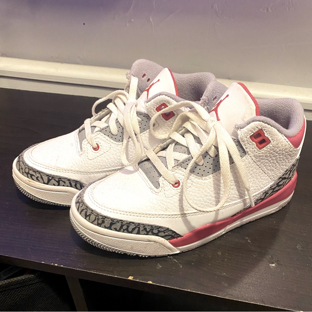 Nike Boys 13c Jordan’s red and white.